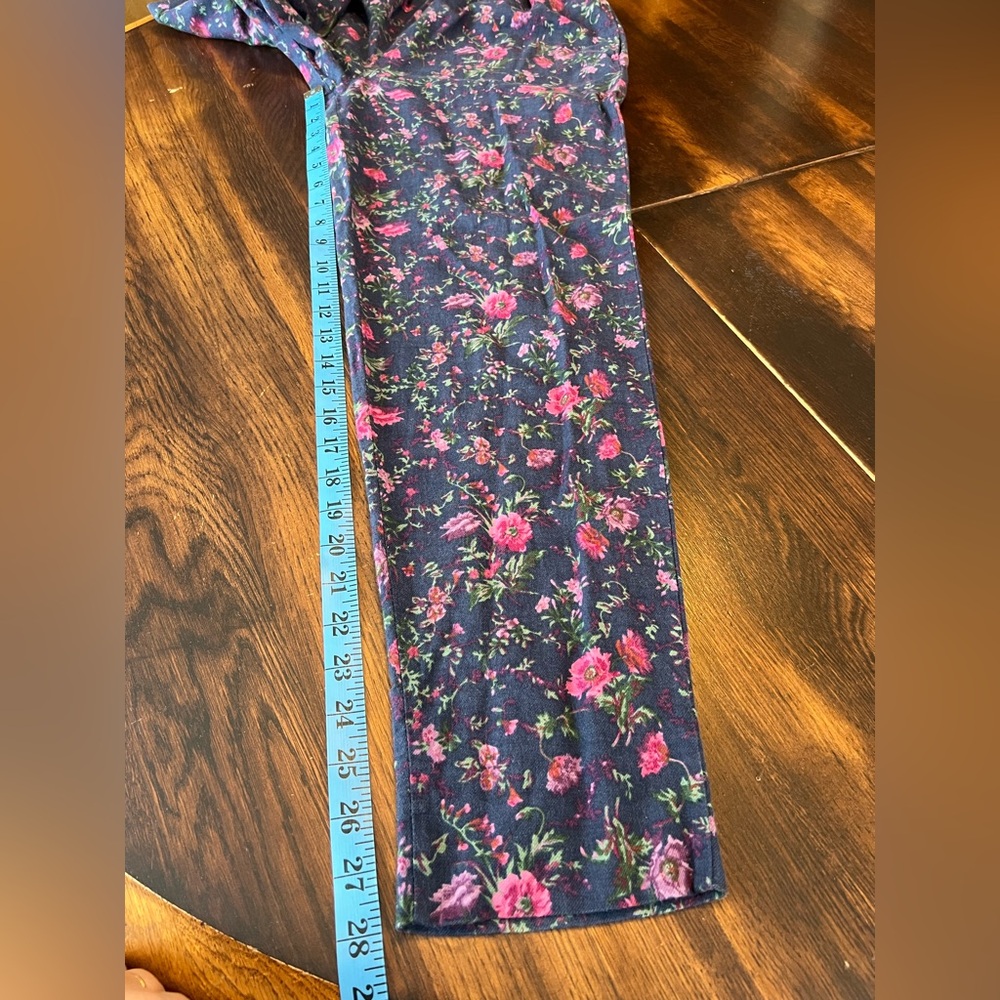 Laura Ashley Vintage Pants Women’s S Wool Blend Floral High Rise Granny Cottage - Picture 15 of 16